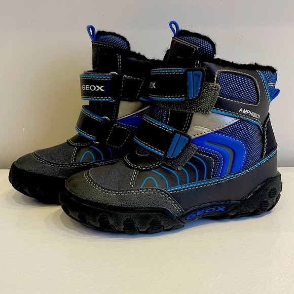 Geox Shoes Geox Kids Winter Boots Amphibiox Size 27 Blue And